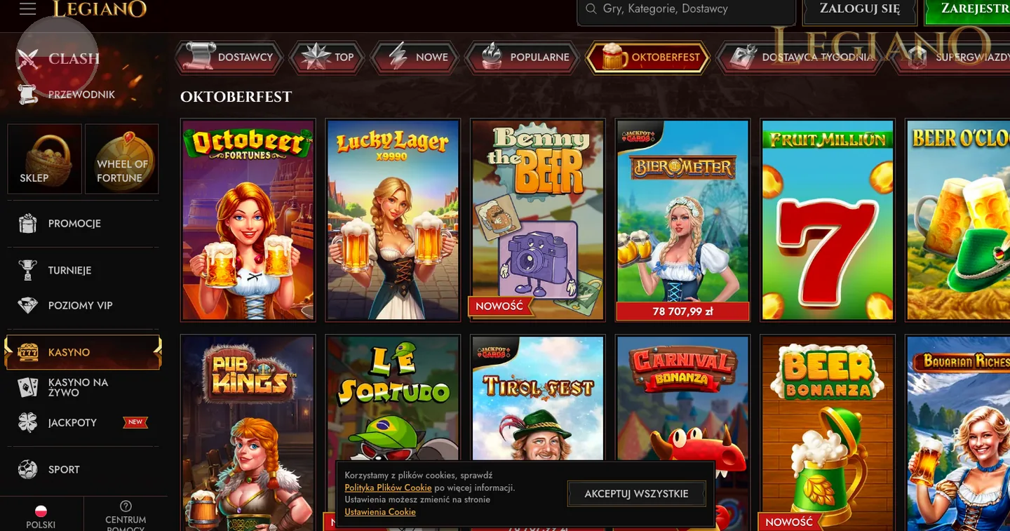 bonus powitalny – Legiano: rodzaje promocji w Legiano casino